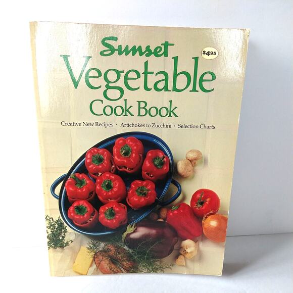 Vegetable CookBook by Sunset Books - Healthy Recipes and Food‎ Prep Vtg 1983 PB - Picture 1 of 13